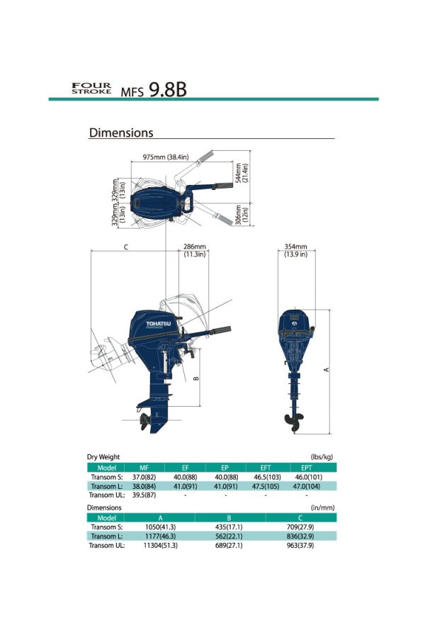 9.8 Hp Tohatsu 4-stroke – Central Outboard Services